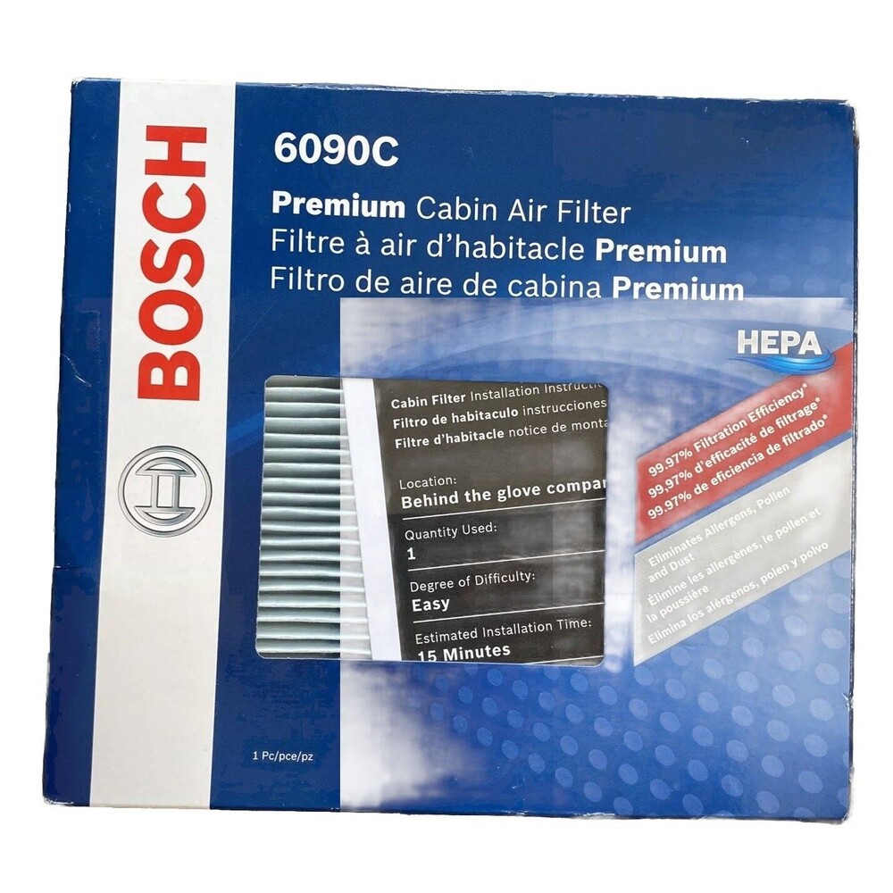 Premium Cabin Air Filter-HEPA Cabin Filter Bosch 6090C New